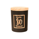 Geurkaars 80 Jaar Zwart